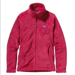 Patagonia pink magenta re-tool full zip fleece